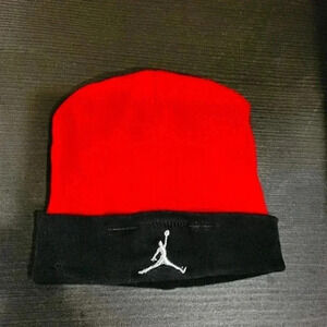 Jordan Infant 100% Cotton Hat Red/ Black 0-6 Month